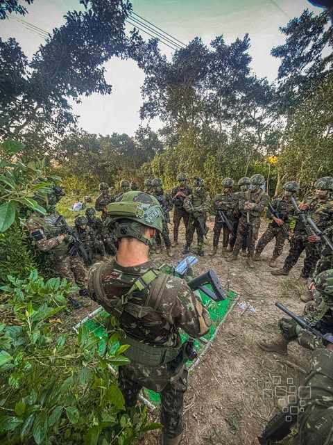 Militares do Exército durante o exercício Sentinela do Agreste em Pernambuco
